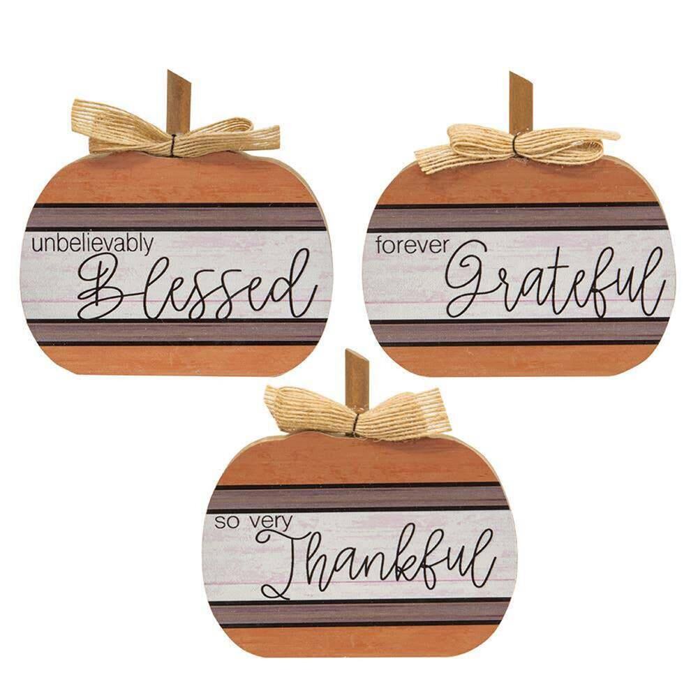 The Hearthside Collection - Autumn Blessings Chunky Pumpkin